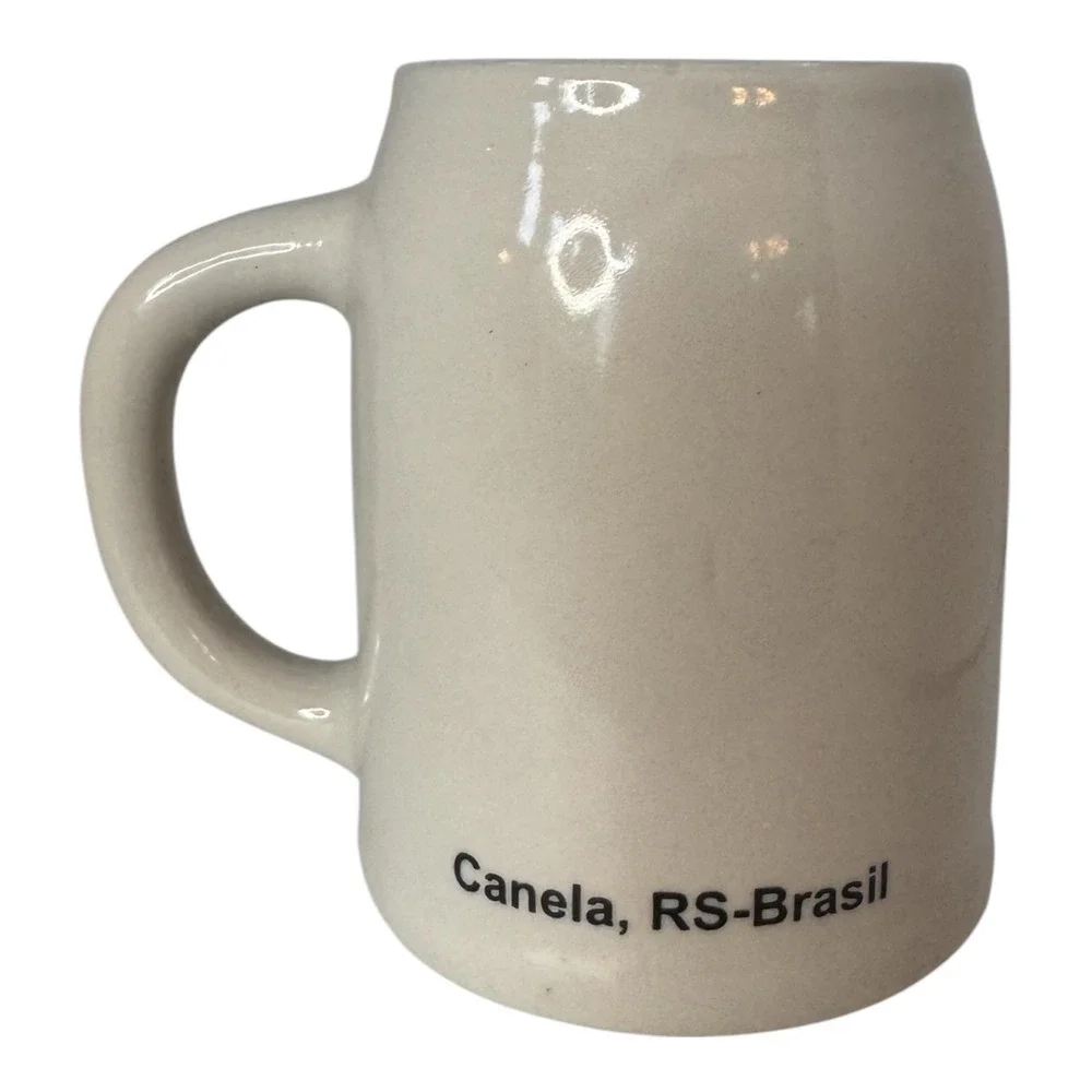 Beer Stein Ceramic Mug Cervejaria Farol Canela RS Brasil Sao Joaquim Pedreira SP - Picture 2 of 4